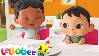 Yummy Food Song  Favorite Snacks  Nursery Rhymes with Subtitles [upl. by Enitsirhc]