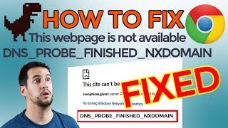 How to Fix quotDNSPROBEFINISHEDNXDOMAINquot on Chrome EASY STEPSQUICK FIX☑️ [upl. by Aivalf]