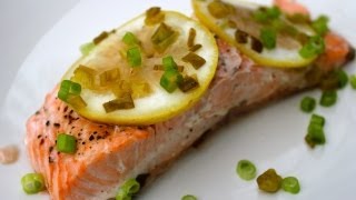 Lemon Baked Salmon Recipe [upl. by Aihcila]