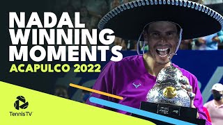 Rafa Nadal Championship Point Speech amp Trophy Lift in Acapulco [upl. by Ynnaf]