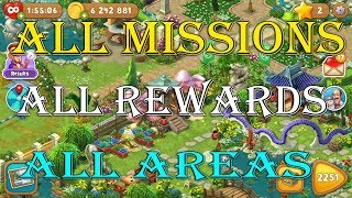 Gardenscapes  All Missions  All Rewards  All Areas Unlocked Part 1  0  Endless [upl. by Ynetsed302]