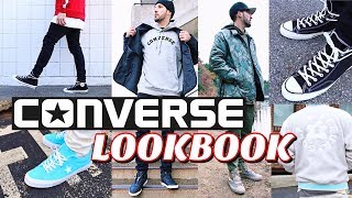 CONVERSE LOOKBOOK  How To Style Converse Sneakers  Chuck Taylors  One Stars  Fast Break [upl. by Acinat]