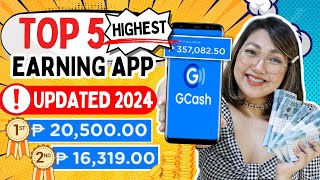 TOP 5 LEGIT AND HIGHEST EARNING APP 2024  I EARNED P20500 IN 1 APP WITH OWN PROOF GCASH amp PAYPAL [upl. by Arlyne887]