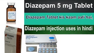 Diazepam Diazepam 5 mg tablet valium 5mg tablet  calmpose injectiontablet uses side effects [upl. by Anelat]