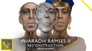 PHARAOH RAMSES II FACIAL RECONSTRUCTION FROM MUMMY [upl. by Asilad743]