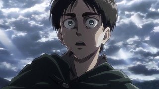 Attack on Titan Season 2  Colossal and Armored Titan Transform 60fps [upl. by Egroeg]