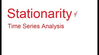 Stationarity Stationary Data Assumptions of Time Series Analysis [upl. by Claus328]