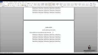 Microsoft Word turinio formavimas [upl. by Hayikat]