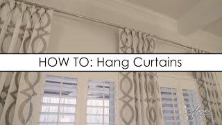 HOW TO CORRECTLY HANG CURTAINS WITH LAUREN NICOLE DESIGNS [upl. by Rumit]