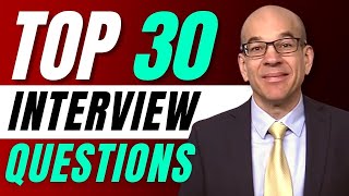 Top 30 Interview Questions  From a recruiters hiring playbook [upl. by Bronny]