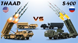 THAAD USA vs S400 Russia  Comparison between two Air Defense System [upl. by Nnaik498]