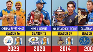 All IPL Champions List 20082023 [upl. by Idnim]