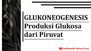 Glukoneogenesis Sintesis atau Pembentukan Glukosa [upl. by Idolah329]