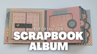 SCRAPBOOK ALBUM TUTORIAL  SCRAPBOOK IDEAS [upl. by Gnouc751]