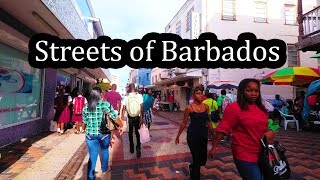 Barbados Streets  Walking around Bridgetown 2017 [upl. by Lemon]