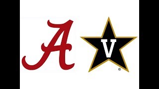 2017 1 Alabama at Vanderbilt Highlights [upl. by Ledif]