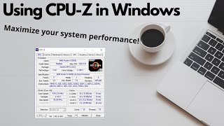 Using CPUZ in Windows [upl. by Ynatirb]