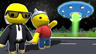 A UFO TRIED TO ABDUCT ME  Wobbly Life Multiplayer NEW Update [upl. by Atinaw]