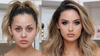 FULL COVERAGE GLAM MAKEUP TUTORIAL [upl. by Darbie736]