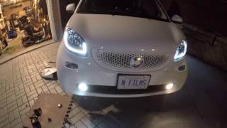 LED FOG LIGHT Installation on 453 Smart Car [upl. by Richella357]