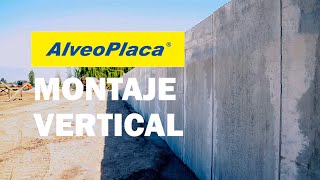 AlveoPlaca ® HORMIPRET Chile  Montaje Muro Vertical Prefabricado [upl. by Irrehc]