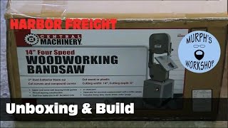 HF 14quot Bandsaw Unboxing amp Build [upl. by Eirrek545]