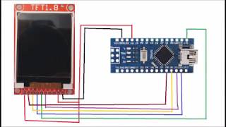 Tutorial TFT 18 ST7735 with Arduino Nano [upl. by Leirza]