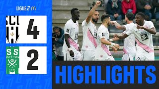 Victoire SPECTACULAIRE dAngers contre SaintÉtienne  9ème journée  Ligue 1 McDonalds 2425 [upl. by Oiluj]