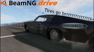 Drag tires at launch  BeamNGDrive Meos Drag Parts Pack [upl. by Oleta]