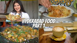 Hyderabad Food Part 1  Paradise Biryani Pizza Dosa Shawarma amp More [upl. by Rede]