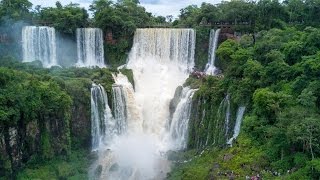 IGUAZU FALLS  Aerial  4k [upl. by Buttaro]