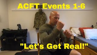 ACFT Events  LETS GET REAL  Army Combat Fitness  New PT Test [upl. by Airamanna]