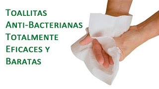 Como Hacer Toallitas Anti Bacterianas Totalmente Eficaces y Baratas [upl. by Ahsikit]