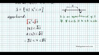 supremum infimum part I Real Analysis Mathematics [upl. by Iohk]