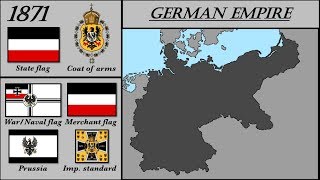 PrussiaGermany History with Map and Flags [upl. by Giule]