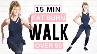 15 Minute FAT BURNING Indoor Walking Workout Full Body [upl. by Emerson]