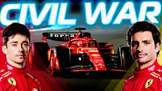 SAINZ vs LECLERC Se viene BATALLA en FERRARI [upl. by Amikay299]