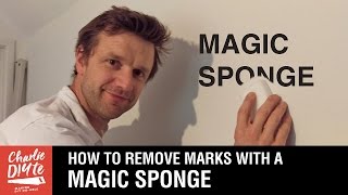 How to Remove Marks from Walls with a MAGIC SPONGE [upl. by Lenzi]