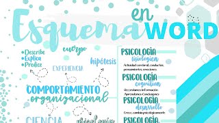 Esquema en Word💜 Fernanda [upl. by Ashwell980]