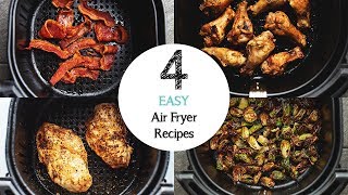 4 EASY Air Fryer Recipes for beginners [upl. by Aronek28]