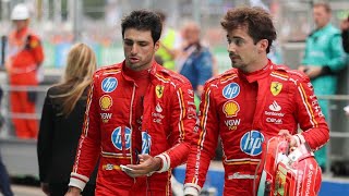 Carlos Sainz vs Charles Leclerc Las Vegas DRAMA [upl. by Onitsuj]