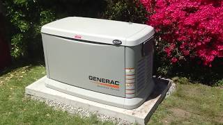 The Guardian 20kW Generac generator running in its weekly test mode [upl. by Lil897]