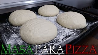 MASA PARA PIZZA ITALIANA  FINA Y CRUJIENTE [upl. by Suoivatram]