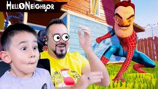 HELLO NEIGHBOR WILSON SPIDERMAN OLDU  HELLO NEIGHBOR 4 [upl. by Annabal]