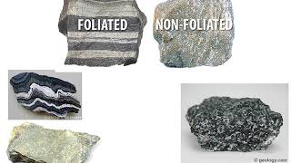 Intro to Metamorphic Rocks Foliated vs NonFoliated [upl. by Yesnek]