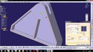 CATIA V5 The Basics  Tutorial 3 3D Modelling Part 1 [upl. by Etnecniv]