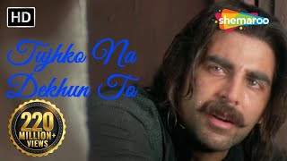 Tujhko Na Dekhun To Ji Ghabrata  Jaanwar Songs HD  Akshay Kumar  Udit Narayan  90s Song [upl. by Oam]