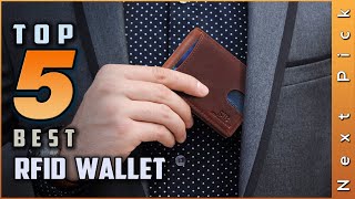 Top 5 Best Rfid Wallets Review in 2024 [upl. by Zela693]