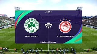 Panathinaikos vs Olympiacos 06102024 Greece Super League PES 2021 [upl. by Anear]