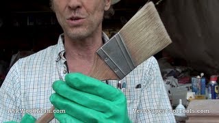 HOW TO CLEAN A PAINT BRUSH  Oil Based [upl. by Nitsraek]